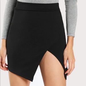 ❗3/$20 NEW Black Side Slit Mini Skirt